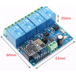 Moduł przekaźnika 4-kanałowy WiFi IoT 5V ESP8266 do Smart Home